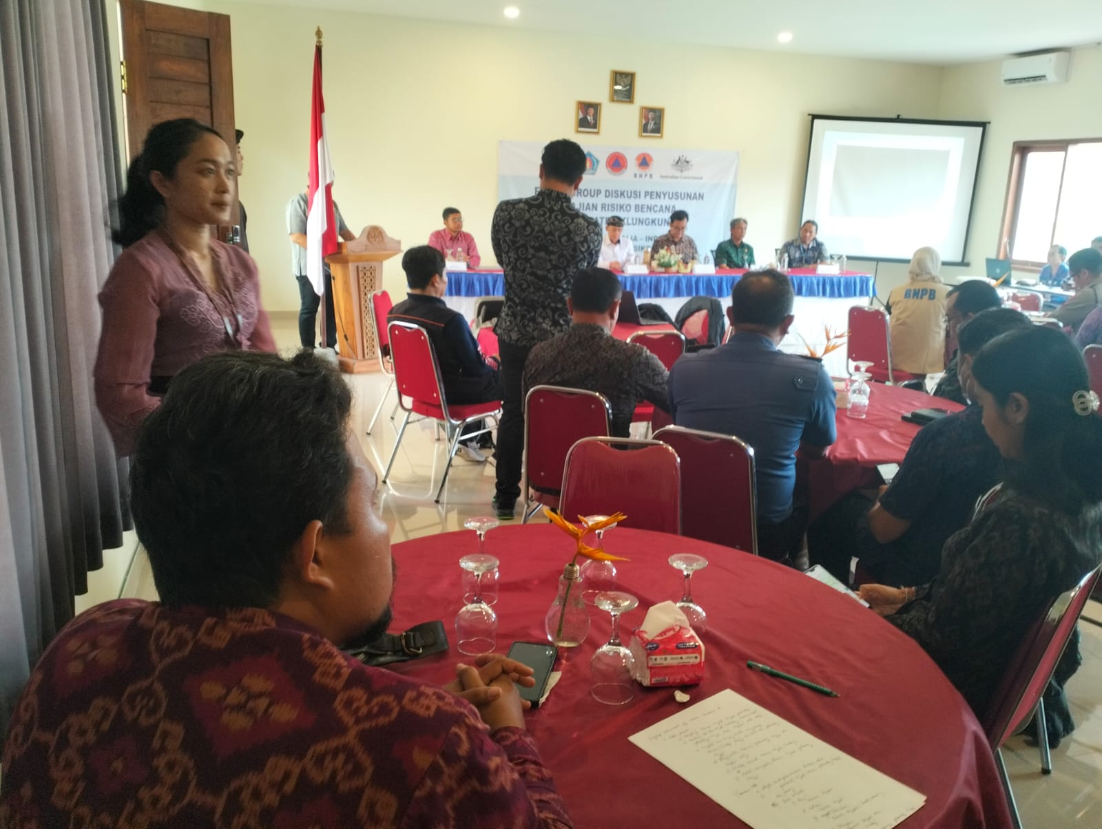 Kepala Bidang Destinasi Pariwisata Hadiri FGD Lokakarya Penyusunan Kajian Risiko Bencana Kabupaten Klungkung
